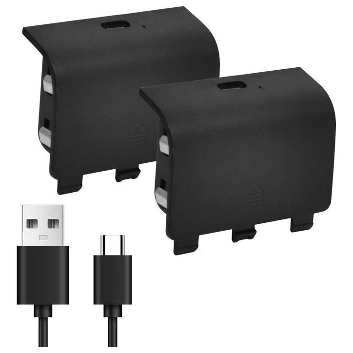 Kit Play & Charge pour 2 manettes - ONLAN - Xbox Series - Noir