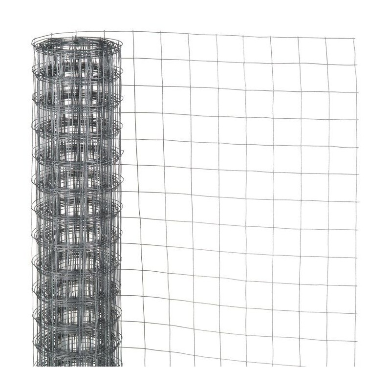 Grillage carré - NATURE - 0,5 x 3 m - Ep. 6,4 mm - Gris
