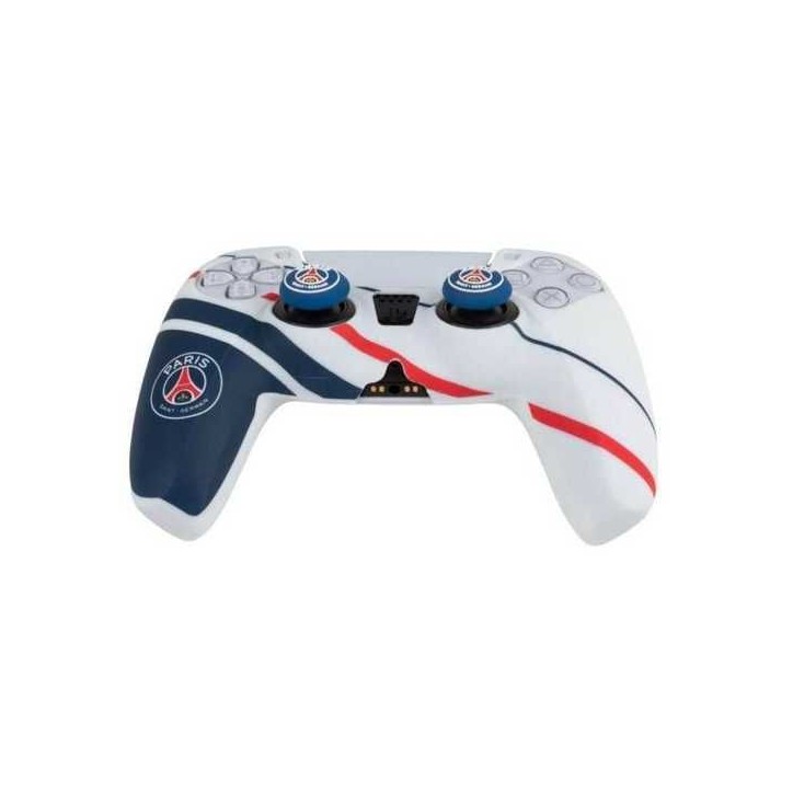 Coque de protection pour manette DualSense PS5 - KONIX Naruto Shippuden - Silicone - Appuie-pouces - Bleu, blanc et rouge Coque de protection pour manette DualSense PS5 - KONIX Naruto Shippuden - Silicone - Appuie-pouces - Bleu, blanc et rouge