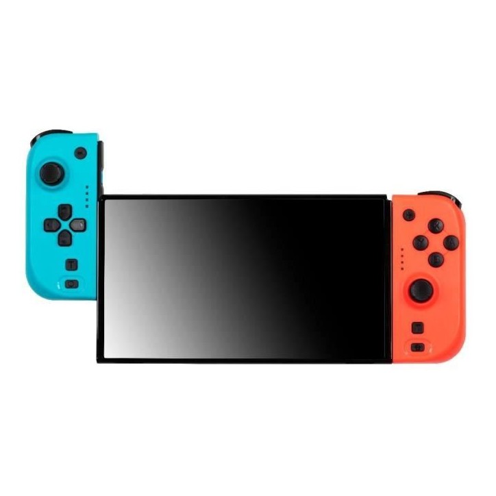 Manettes Joypads - Nintendo Switch et Switch OLED - KONIX - Autonomie 8 h - Fonction vibration - Bleu et rouge Manettes Joypads - Nintendo Switch et Switch OLED - KONIX - Autonomie 8 h - Fonction vibration - Bleu et rouge