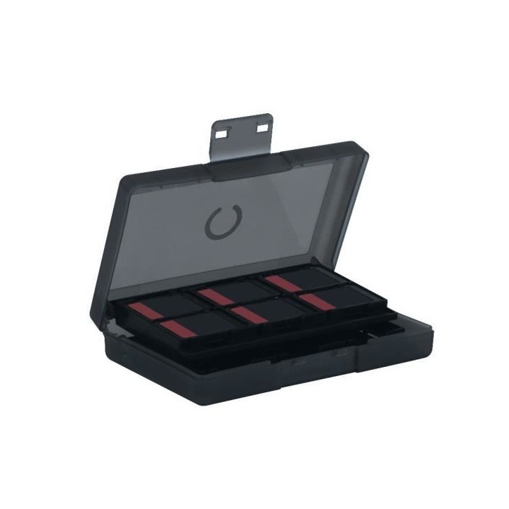 Boîtier de protection et transport - KONIX - Pour cartouches de jeux Nintendo Switch 2 - Antichoc - 24 rangements - Noir Boîtier de protection et transport - KONIX - Pour cartouches de jeux Nintendo Switch 2 - Antichoc - 24 rangements - Noir