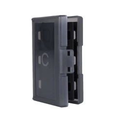 Boîtier de protection et transport - KONIX - Pour cartouches de jeux Nintendo Switch 2 - Antichoc - 24 rangements - Noir