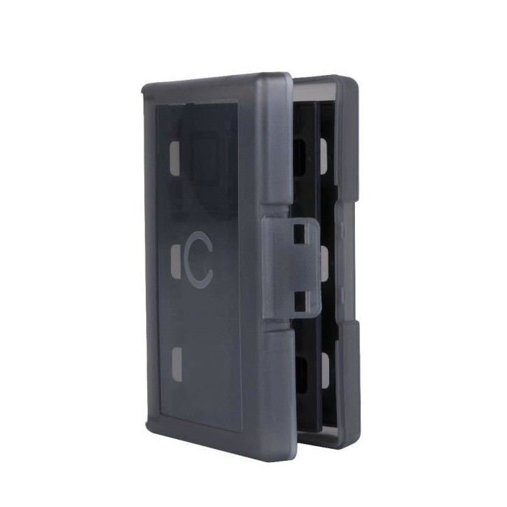 Boîtier de protection et transport - KONIX - Pour cartouches de jeux Nintendo Switch 2 - Antichoc - 24 rangements - Noir Boîtier de protection et transport - KONIX - Pour cartouches de jeux Nintendo Switch 2 - Antichoc - 24 rangements - Noir