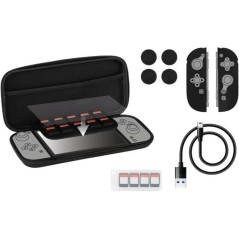 Pack d'accessoires gaming - KONIX - Nintendo Switch 2 - Housse - 4 appuie-pouces - Verre trempé - Boîtier 9 jeux - Écouteurs