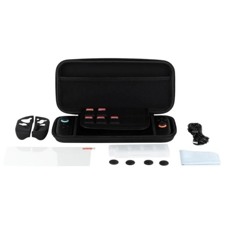 Pack d'accessoires gaming - KONIX - Nintendo Switch 2 - Housse - 4 appuie-pouces - Verre trempé - Boîtier 9 jeux - Écouteurs Pack d'accessoires gaming - KONIX - Nintendo Switch 2 - Housse - 4 appuie-pouces - Verre trempé - Boîtier 9 jeux - Écouteurs