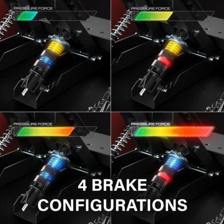 Pédalier de simulation - THRUSTMASTER - Raceline Pedals III LC - Métal - Capteurs magnétiques H.E.A.R.T - Frein Load Cell 100