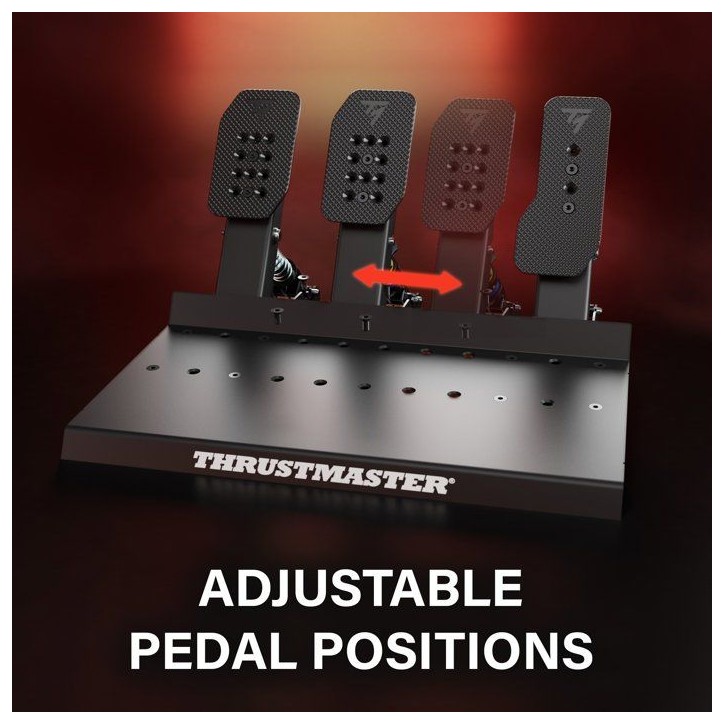 Pédalier de simulation - THRUSTMASTER - Raceline Pedals III LC - Métal - Capteurs magnétiques H.E.A.R.T - Frein Load Cell 100 Pédalier de simulation - THRUSTMASTER - Raceline Pedals III LC - Métal - Capteurs magnétiques H.E.A.R.T - Frein Load Cell 100