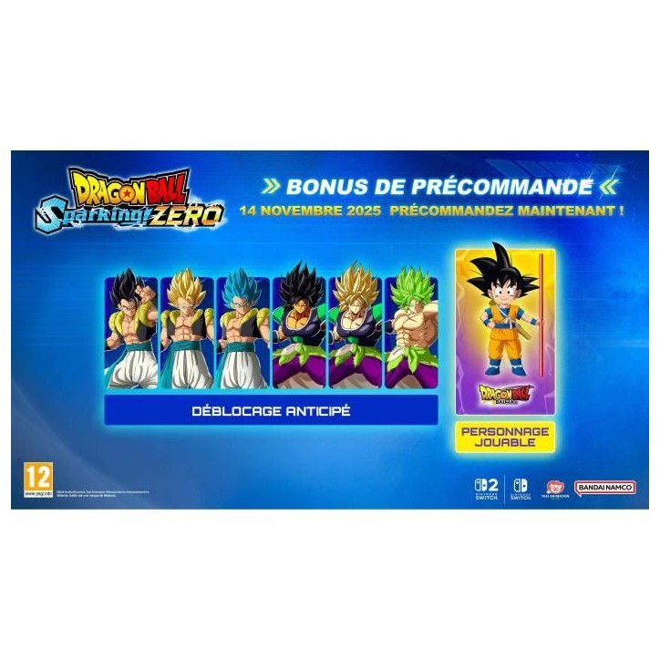 Dragon Ball : Sparking ! Zéro - Jeu Nintendo Switch