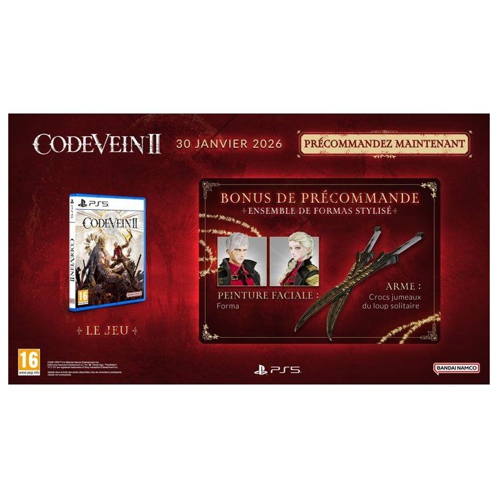CODE VEIN II - Jeu PS5