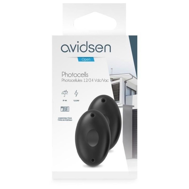 Photocellules - AVIDSEN - Pour toutes motorisations de portail - 12V/24V
