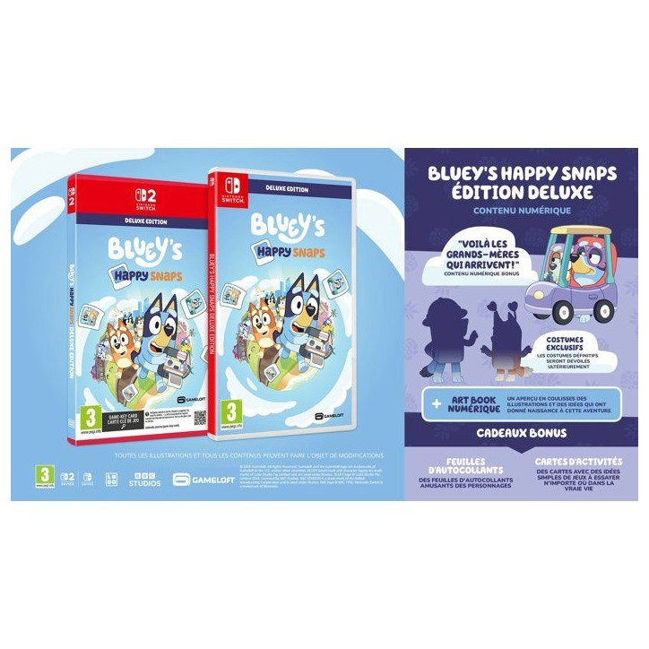Bluey's Happy Snaps - JEU SWITCH - Day One Deluxe Edition Bluey's Happy Snaps - JEU SWITCH - Day One Deluxe Edition
