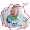 BADABULLE Lot de 3 assiettes bébé antidérapantes et incassables, co