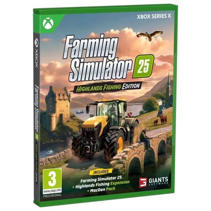Farming Simulator 25 : Highlands Fishing Edition - Jeu Xbox Series X Farming Simulator 25 : Highlands Fishing Edition - Jeu Xbox Series X