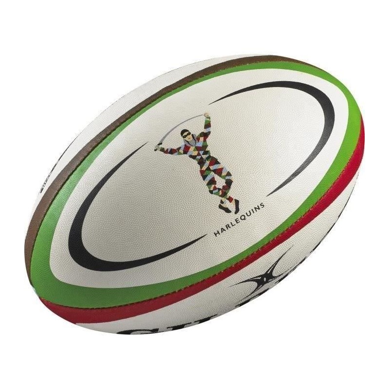 GILBERT Ballon de rugby REPLICA - Harlequins - Taille Midi
