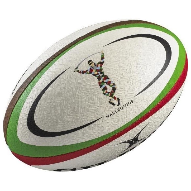 GILBERT Ballon de rugby REPLICA - Harlequins - Taille Midi