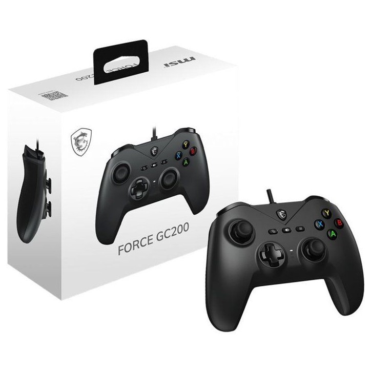 Manette de jeu - PC - FORCE GC200 - Filaire - Noir - MSI Manette de jeu - PC - FORCE GC200 - Filaire - Noir - MSI