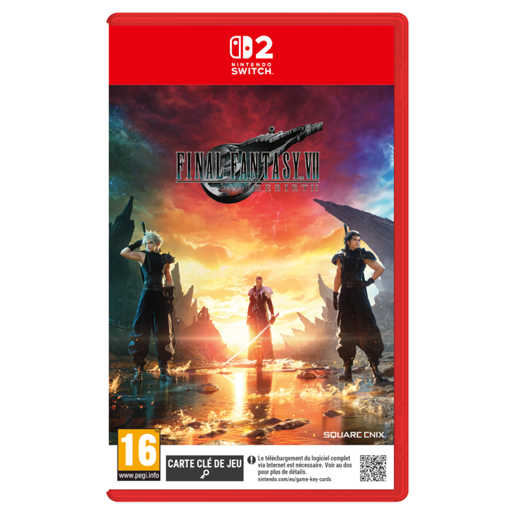 Final Fantasy VII Rebirth + Carte promotionnelle exclusive Magic: The Gathering Final Fantasy • Jeu Nintendo Switch 2 Final Fantasy VII Rebirth + Carte promotionnelle exclusive Magic: The Gathering Final Fantasy • Jeu Nintendo Switch 2