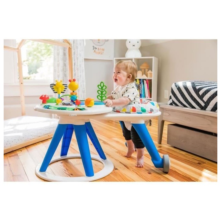 BABY EINSTEIN Table d'activités pour bébé trotteur évolutif 4-en-1 Pivotant a 360° sécurisé, Cadeau Noel bébé, piano, m BABY EINSTEIN Table d'activités pour bébé trotteur évolutif 4-en-1 Pivotant a 360° sécurisé, Cadeau Noel bébé, piano, m