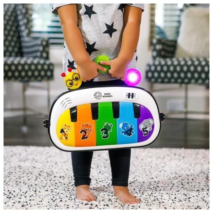 BABY EINSTEIN Kickin' Tunes Tapis de sol éveil bébé évolutif, 4-en-1, jouet piano amovible, arche, Cadeau Noel bébé, multi BABY EINSTEIN Kickin' Tunes Tapis de sol éveil bébé évolutif, 4-en-1, jouet piano amovible, arche, Cadeau Noel bébé, multi