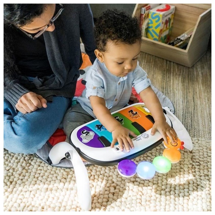 BABY EINSTEIN Kickin' Tunes Tapis de sol éveil bébé évolutif, 4-en-1, jouet piano amovible, arche, Cadeau Noel bébé, multi BABY EINSTEIN Kickin' Tunes Tapis de sol éveil bébé évolutif, 4-en-1, jouet piano amovible, arche, Cadeau Noel bébé, multi