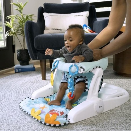 BABY EINSTEIN -OPUS ET NEPTUNE- Siege d'apprentissage bébé 4M+ apporte support a bébé, 2 positions de siege, tablette d'acti