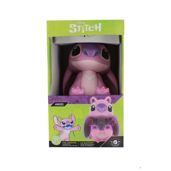 Figurine Disney Stitch Angel - EXQUISITE GAMING - Cable Guys - Support écouteurs, smartphone ou petit accessoire - 20 cm Figurine Disney Stitch Angel - EXQUISITE GAMING - Cable Guys - Support écouteurs, smartphone ou petit accessoire - 20 cm