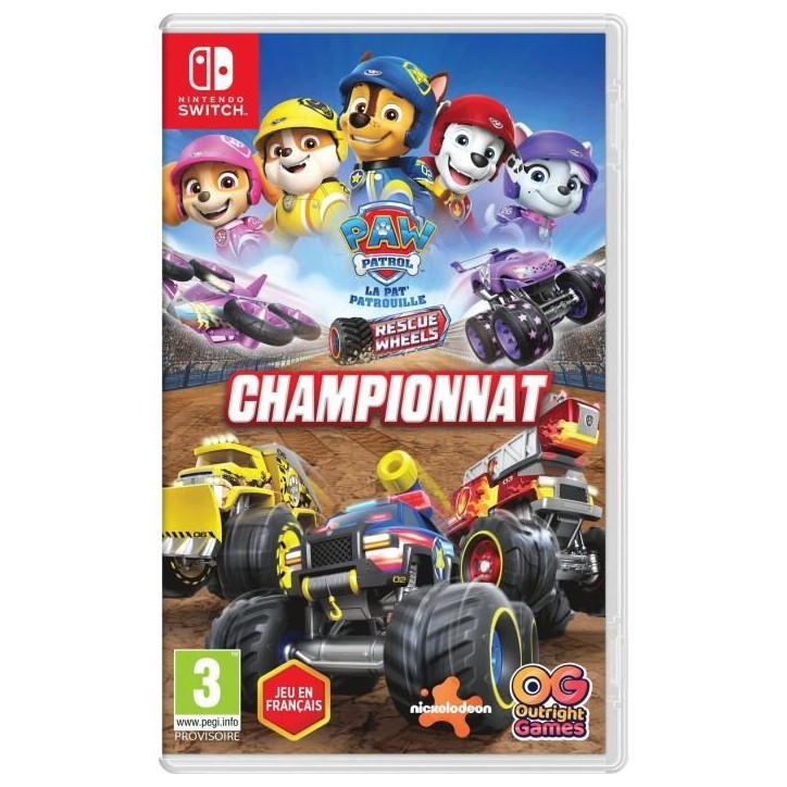 PAW Patrol™ : Rescue Wheels™ - Championnat - Jeu Nintendo Switch PAW Patrol™ : Rescue Wheels™ - Championnat - Jeu Nintendo Switch