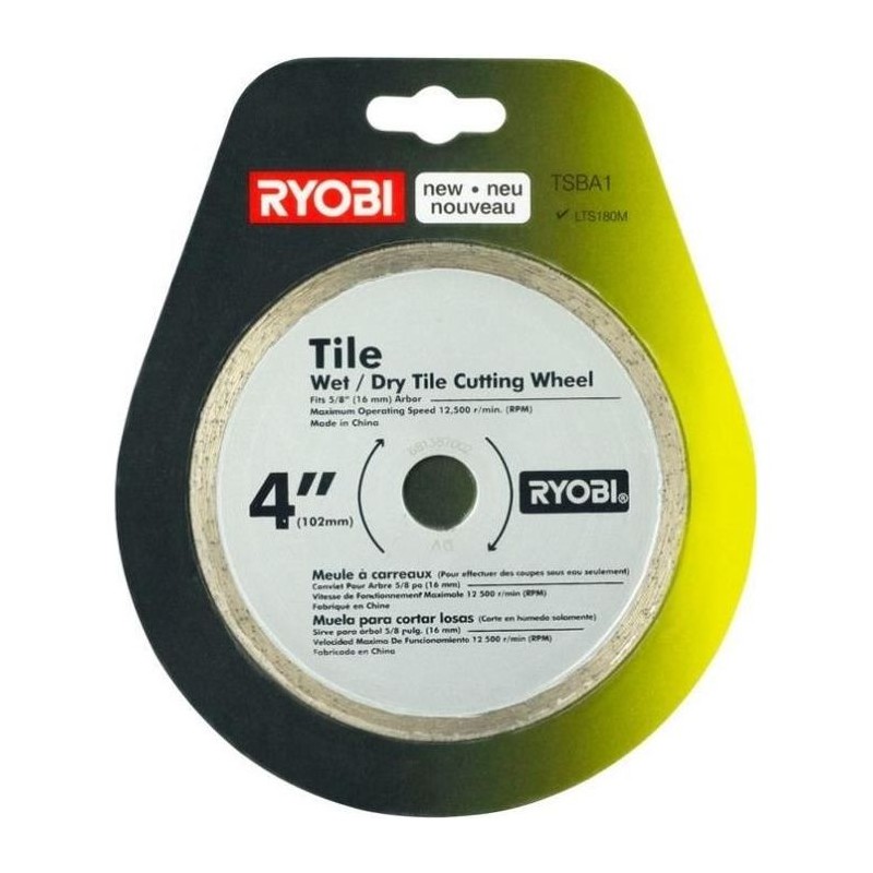RYOBI - Disque de coupe diam. 102 mm pour carrelette ONE+™ LTS180M -