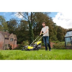 Tondeuse sans fil + coupe-bordure RYOBI One+ RLM18X33B40, 18V, l.33cm,