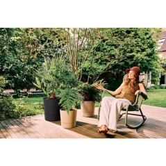 Pot de fleur rond - ELHO - Foss Rond 35 - 21 L - L 35 x B 34.5 x H 34