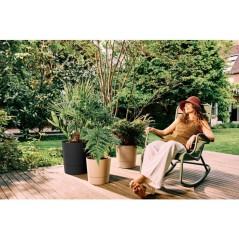 Pot de fleur rond - ELHO - Foss Rond 35 - 21 L - L 35 x B 34.5 x H 34