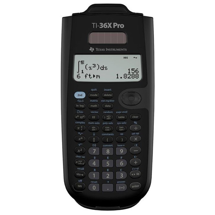 Calcuatrice scientifique - TEXAS INSTRUMENTS - TI-36 X PRO - Noir Calcuatrice scientifique - TEXAS INSTRUMENTS - TI-36 X PRO - Noir