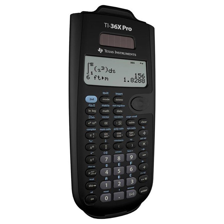 Calcuatrice scientifique - TEXAS INSTRUMENTS - TI-36 X PRO - Noir Calcuatrice scientifique - TEXAS INSTRUMENTS - TI-36 X PRO - Noir