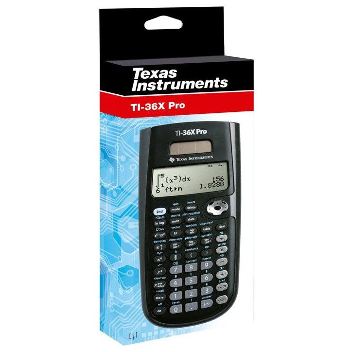 Calcuatrice scientifique - TEXAS INSTRUMENTS - TI-36 X PRO - Noir Calcuatrice scientifique - TEXAS INSTRUMENTS - TI-36 X PRO - Noir