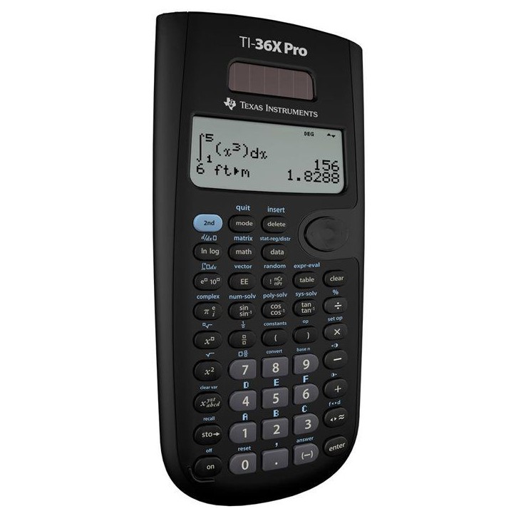 Calcuatrice scientifique - TEXAS INSTRUMENTS - TI-36 X PRO - Noir Calcuatrice scientifique - TEXAS INSTRUMENTS - TI-36 X PRO - Noir