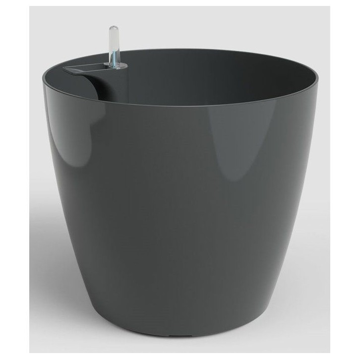 Pot de fleurs - ARTEVASI - San Remo SWS 42 BR - Intérieur/extérieur - Plastique - Ø42,7 x H39,5 cm - 42,3 L - Gris anthracite Pot de fleurs - ARTEVASI - San Remo SWS 42 BR - Intérieur/extérieur - Plastique - Ø42,7 x H39,5 cm - 42,3 L - Gris anthracite