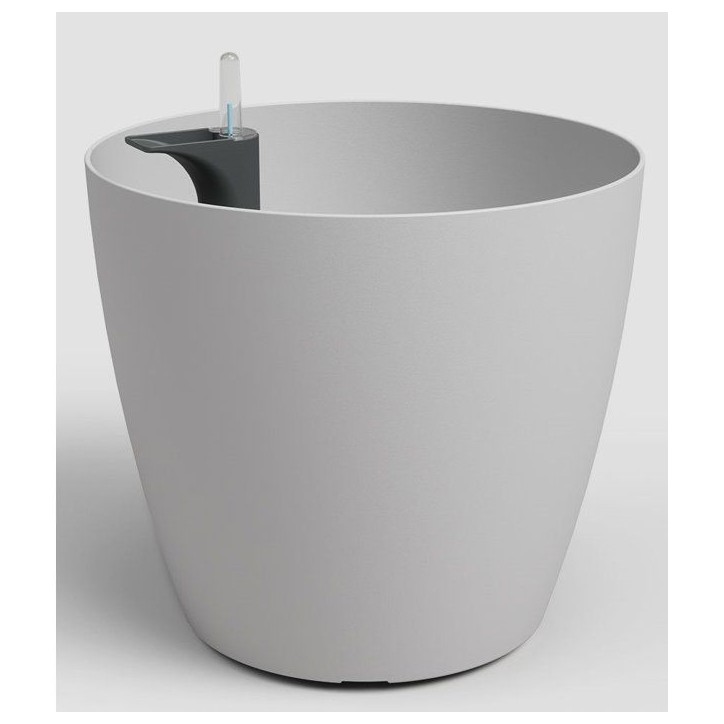 Pot de fleurs - ARTEVASI - San Remo SWS 30 MA - Intérieur/extérieur - Plastique - Ø30,5 x H27 cm - 14,5 L - Gris clair Pot de fleurs - ARTEVASI - San Remo SWS 30 MA - Intérieur/extérieur - Plastique - Ø30,5 x H27 cm - 14,5 L - Gris clair