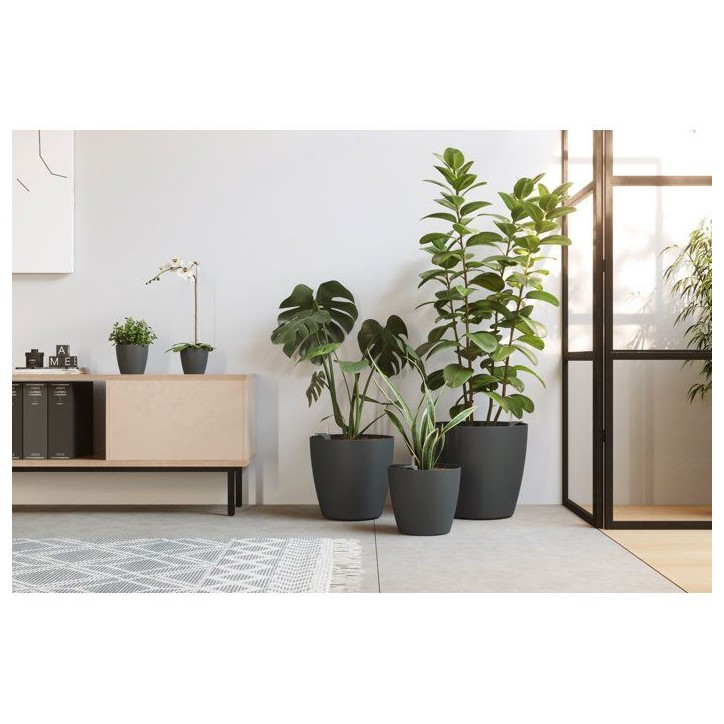 Pot de fleurs - ARTEVASI - San Remo SWS 36 MA - Intérieur/extérieur - Plastique - Ø36 x H33,5 cm - 25 L - Gris clair Pot de fleurs - ARTEVASI - San Remo SWS 36 MA - Intérieur/extérieur - Plastique - Ø36 x H33,5 cm - 25 L - Gris clair