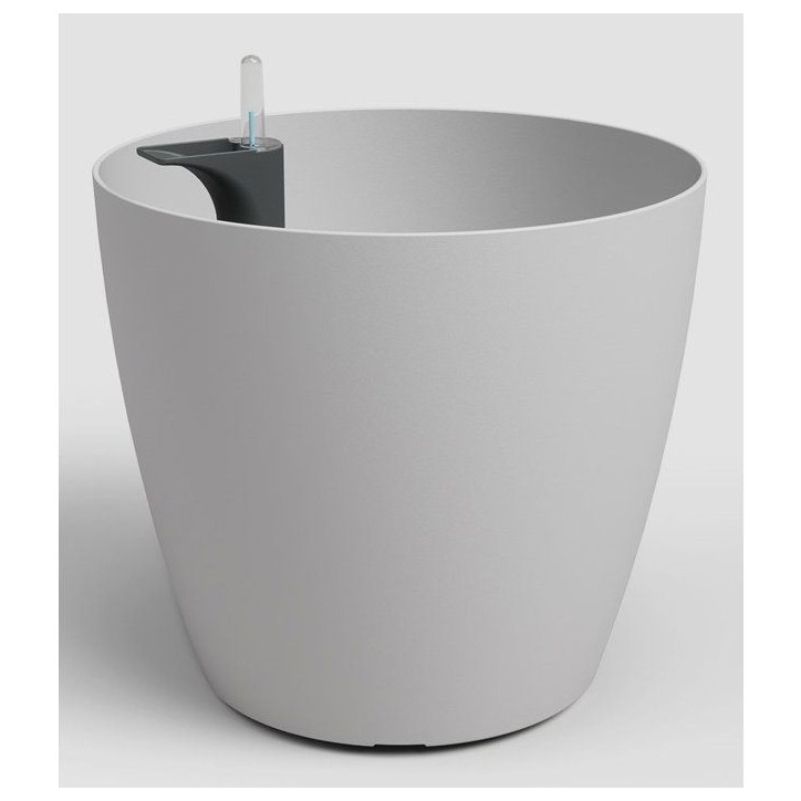 Pot de fleurs - ARTEVASI - San Remo SWS 42 MA - Intérieur/extérieur - Plastique - Ø43,3 x H39,5 cm - 42,3 L - Gris clair Pot de fleurs - ARTEVASI - San Remo SWS 42 MA - Intérieur/extérieur - Plastique - Ø43,3 x H39,5 cm - 42,3 L - Gris clair