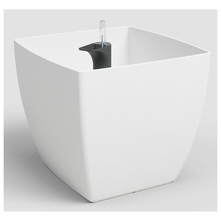 Pot de fleurs - ARTEVASI - Siena SWS 30 MA - Intérieur/extérieur - Plastique - Ø30 x H27 cm - 17,5 L - Blanc Pot de fleurs - ARTEVASI - Siena SWS 30 MA - Intérieur/extérieur - Plastique - Ø30 x H27 cm - 17,5 L - Blanc