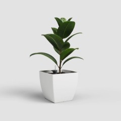 Pot de fleurs - ARTEVASI - Siena SWS 40 MA - Intérieur/extérieur - Plastique - Ø40 x H36 cm - 41,5 L - Blanc