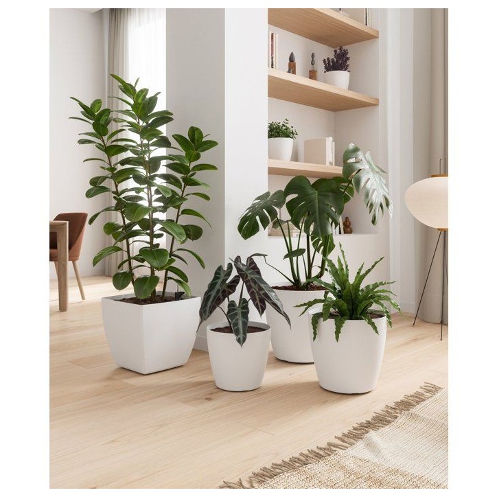 Pot de fleurs - ARTEVASI - Siena SWS 40 MA - Intérieur/extérieur - Plastique - Ø40 x H36 cm - 41,5 L - Blanc Pot de fleurs - ARTEVASI - Siena SWS 40 MA - Intérieur/extérieur - Plastique - Ø40 x H36 cm - 41,5 L - Blanc