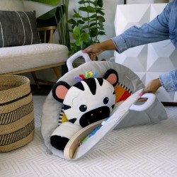 BABY EINSTEIN ZEN LE ZEBRE Tapis d'éveil arche de jeu en bois, jouets