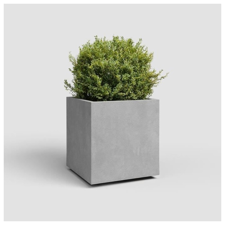 ARTEVASI Pot de fleur - SYDNEY - 30 cm - 21 L - Gris Clair - Dimensions: 29.5x29.5x29.5 cm ARTEVASI Pot de fleur - SYDNEY - 30 cm - 21 L - Gris Clair - Dimensions: 29.5x29.5x29.5 cm