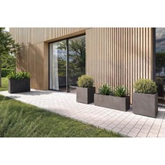 ARTEVASI Pot de fleur - SYDNEY - 30 cm - 21 L - Gris Clair - Dimension