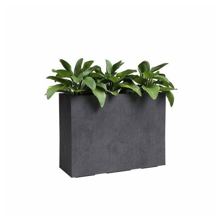 ARTEVASI Jardiniere haute - SYDNEY - Plastique - Anthracite - 80 cm - 50 L - Dimensions: 79.5x295x68 cm ARTEVASI Jardiniere haute - SYDNEY - Plastique - Anthracite - 80 cm - 50 L - Dimensions: 79.5x295x68 cm