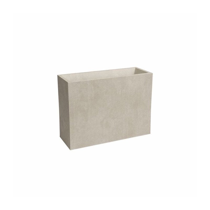ARTEVASI Jardiniere haute - SYDNEY - Plastique - Creme - 80 cm - 50 L