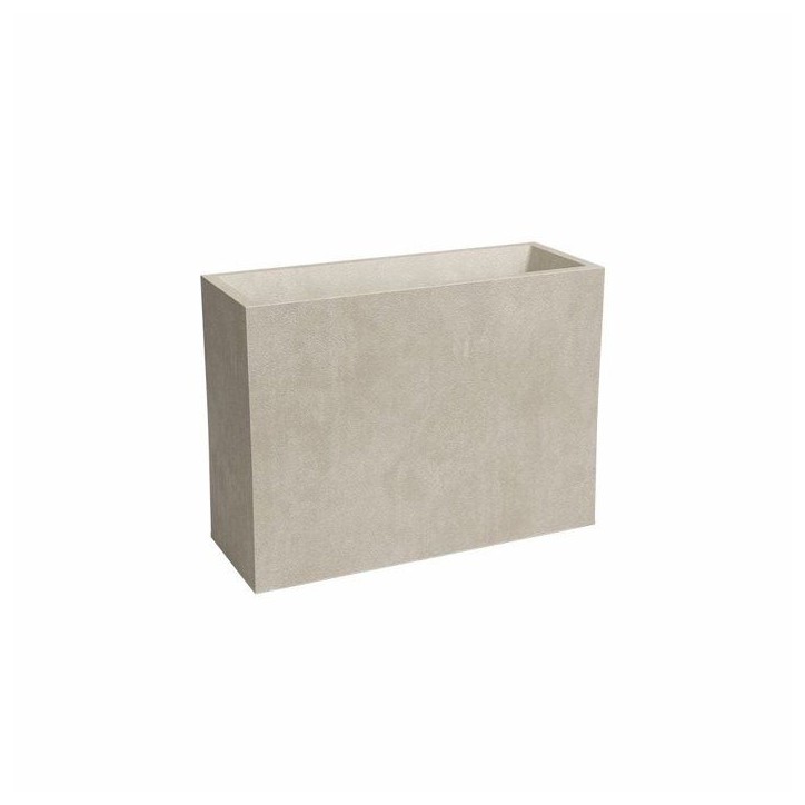ARTEVASI Jardiniere haute - SYDNEY - Plastique - Creme - 80 cm - 50 L - Dimensions: 79.5x295x68 cm ARTEVASI Jardiniere haute - SYDNEY - Plastique - Creme - 80 cm - 50 L - Dimensions: 79.5x295x68 cm