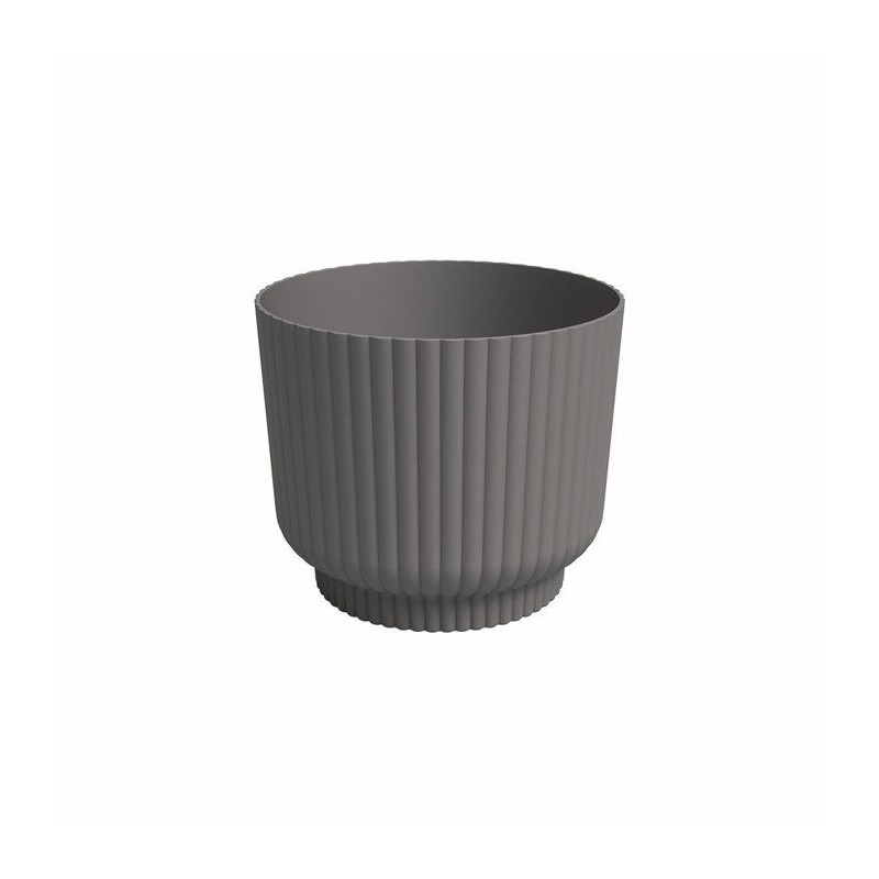 ARTEVASI Pot de fleur - Miami Wavy - 30 cm - 13 L - Anthracite - Dimen