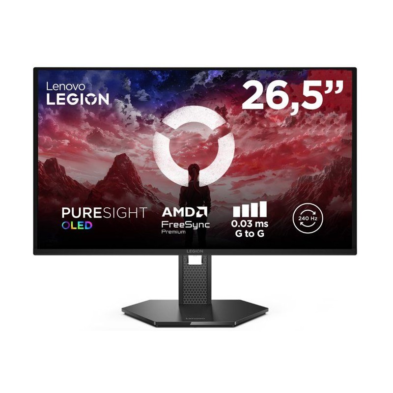 Ecran PC Gamer LENOVO Legion 27Q-10 - 26,5 - QHD - 240Hz - Dalle QD-OL